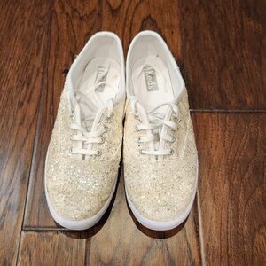 Keds Gold Glitter Sneakers